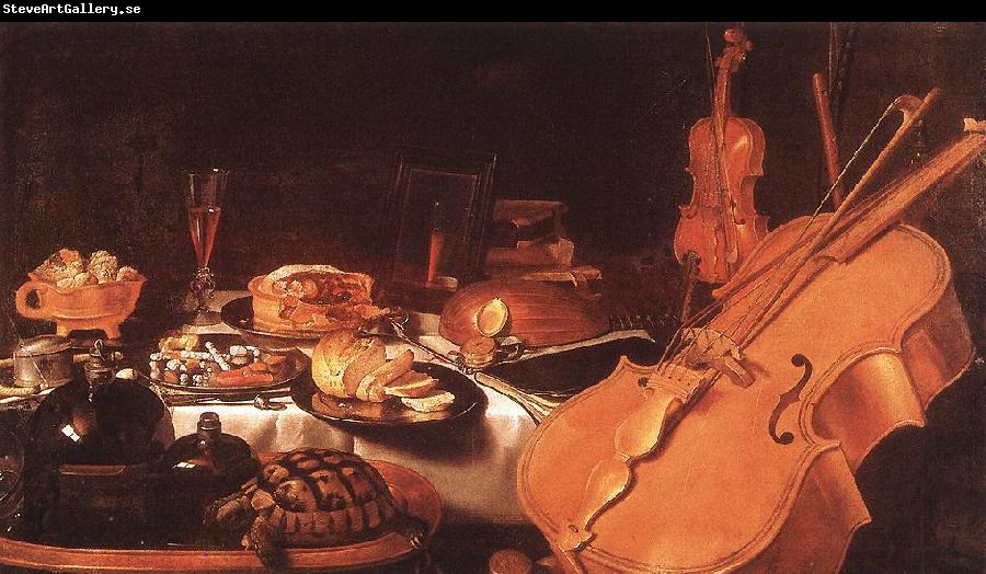 CLAESZ, Pieter Still-Life with Musical Instruments dfg